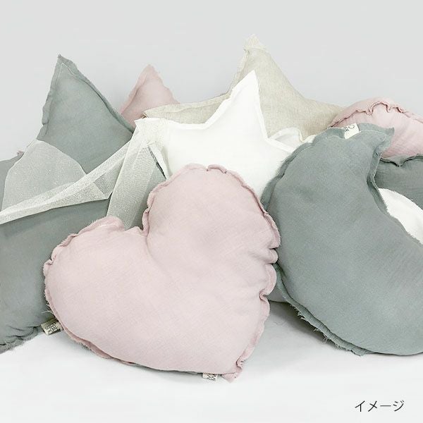 オーガニックコットン クッションピロー HEART