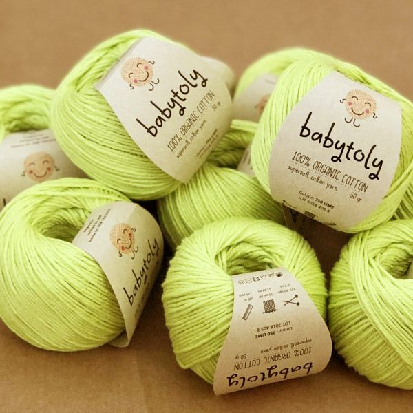 オーガニックコットン Supersoft Cotton yarn 50g Lime | オーガニック