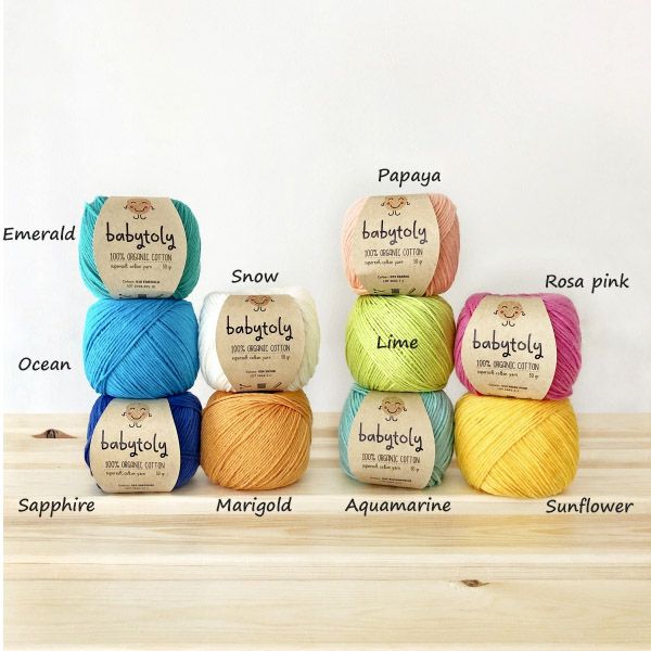 オーガニックコットン Supersoft Cotton yarn 50g Ocean