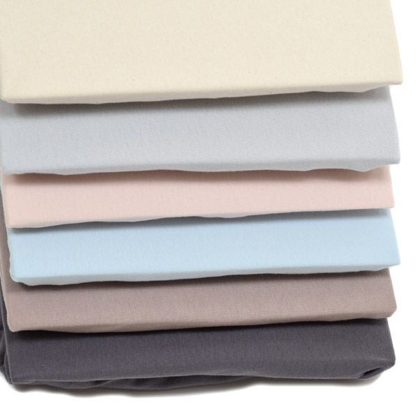 オーガニックコットン Jerseyフィットシーツ Grau 100×200