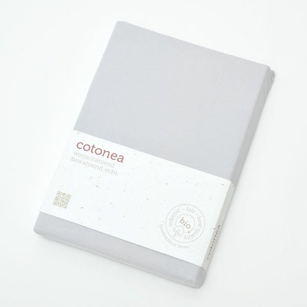 オーガニックコットン Jerseyフィットシーツ Grau 100×200