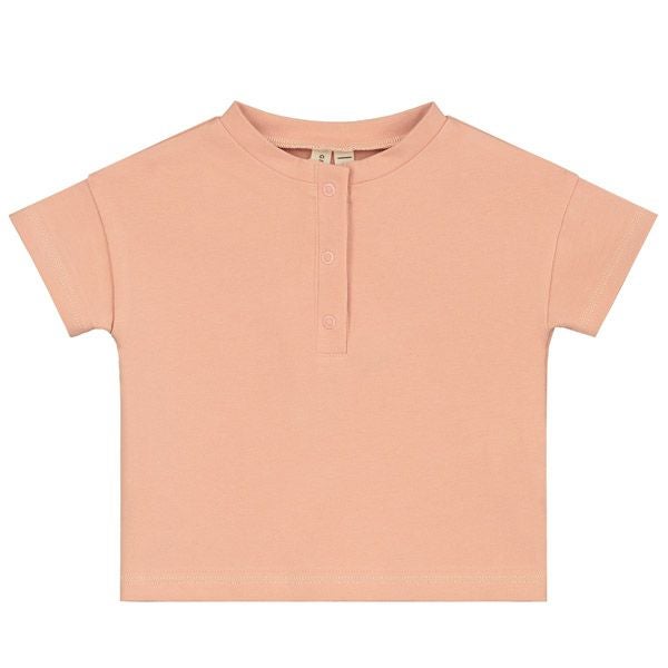 オーガニックコットン ベビー ヘンリーネックTシャツ(半袖)