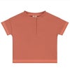 オーガニックコットン ベビー ヘンリーネックTシャツ(半袖)