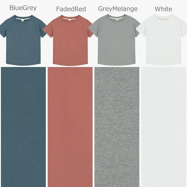 オーガニックコットン キッズ クルーネックTシャツ(半袖)