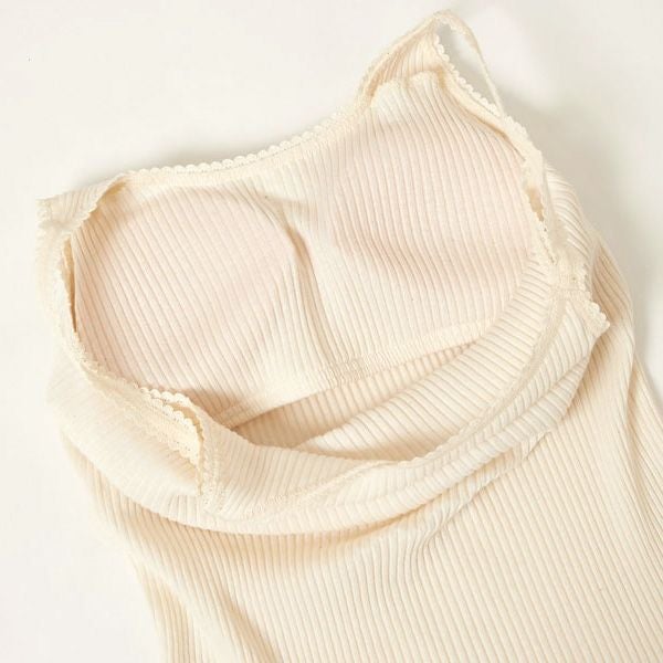 オーガニックコットン ナナリブカップ付きキャミソール