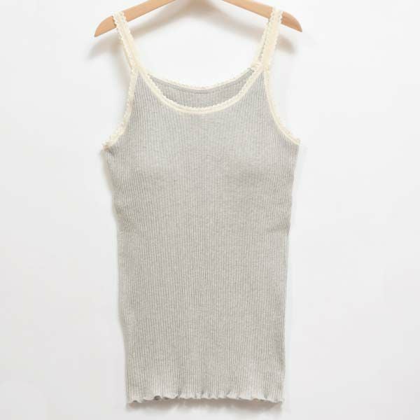 オーガニックコットン ナナリブカップ付きキャミソール