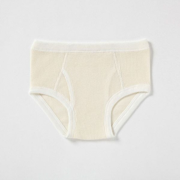 オーガニックコットン キッズ ワッフルブリーフ