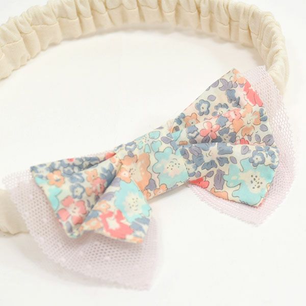 オーガニックコットン ベビーヘッドドレス リバティ