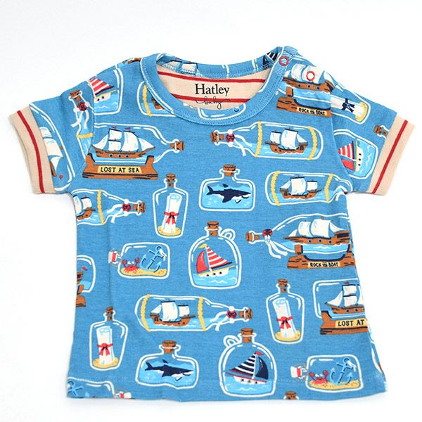 オーガニックコットン ベビーパジャマ（半袖）BottledShips