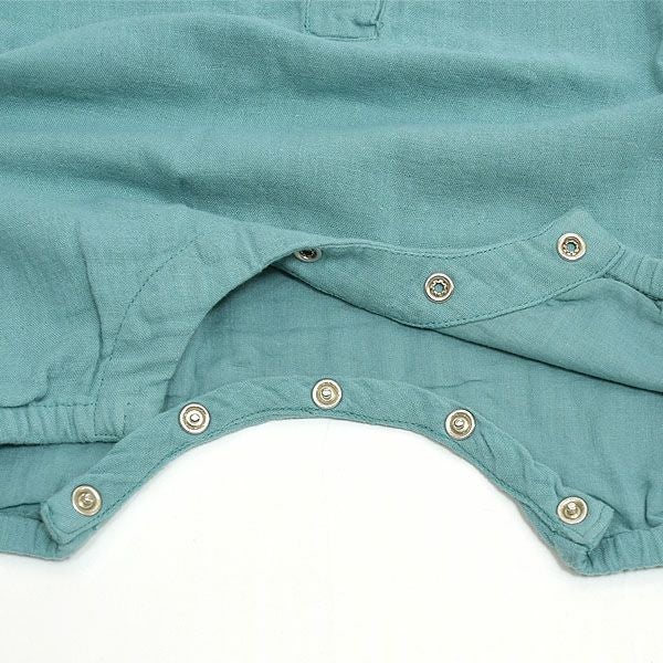 オーガニックコットン ベビーモスリンオールインワン