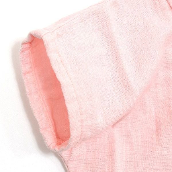 オーガニックコットン ベビーモスリンジャンプスーツ