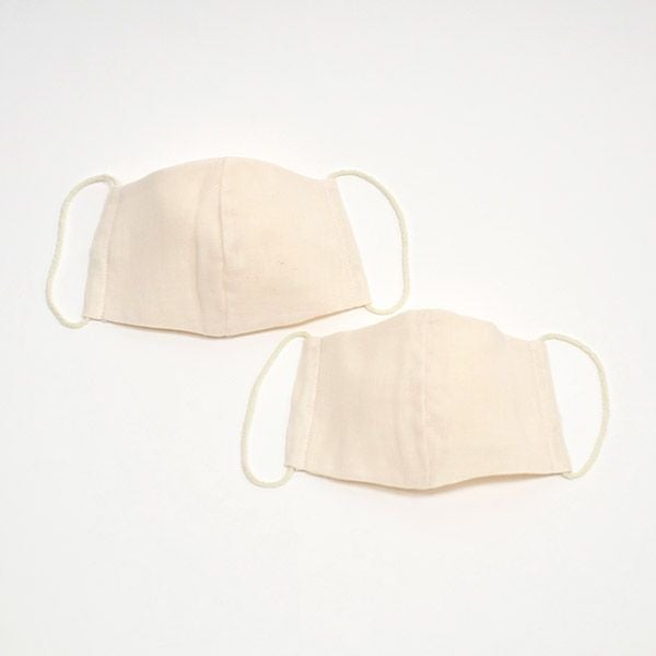 オーガニックコットン 立体ガーゼマスク 大人用 2枚セット