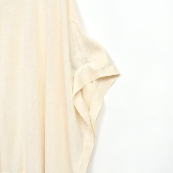 オーガニックコットン&リネン 切替ポンチョ