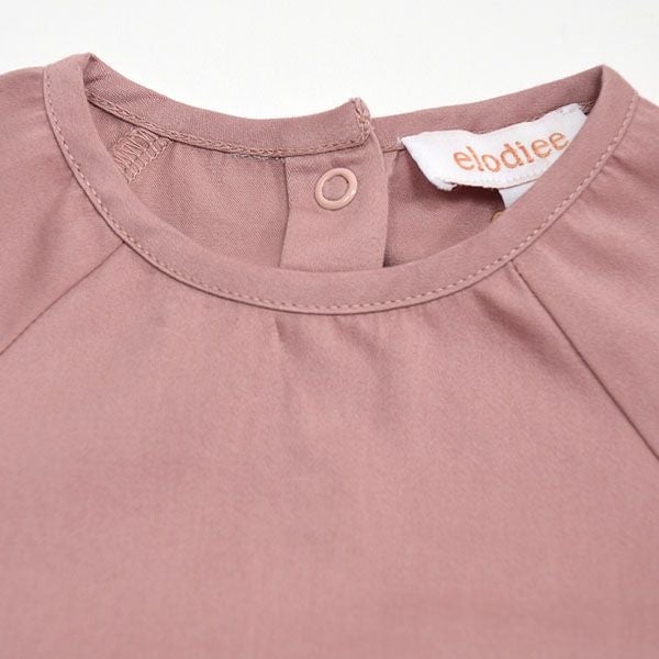 オーガニックコットン ベビー サテンロンパース(半袖) DEVINA