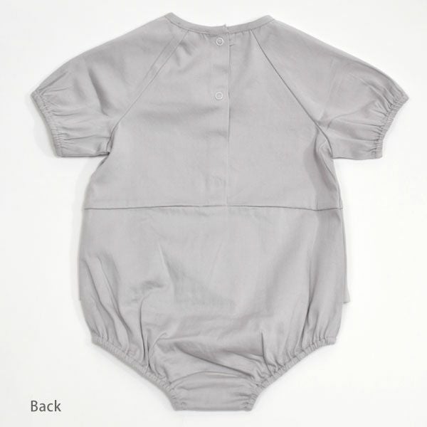オーガニックコットン ベビー サテンロンパース(半袖) DEVINA