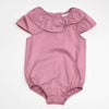 オーガニックコットン ベビー サテンロンパース(半袖) KADISHA