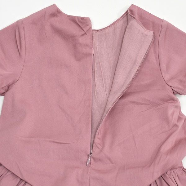 オーガニックコットン ベビー サテンドレス(半袖) LILLIE