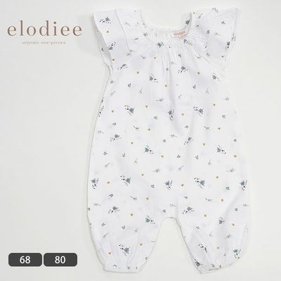 オーガニックコットン ベビー フリルスリーブジャンプスーツ SERAFINA