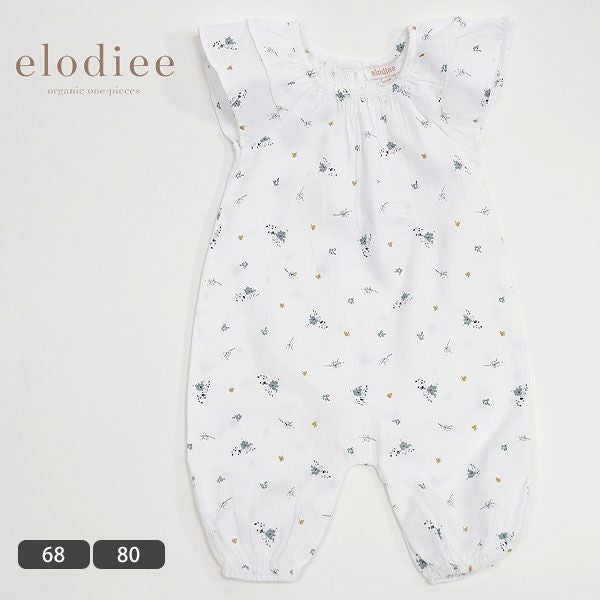 オーガニックコットン ベビー フリルスリーブジャンプスーツ SERAFINA