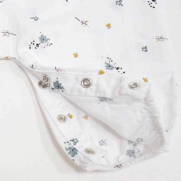 オーガニックコットン ベビー フリルスリーブジャンプスーツ SERAFINA