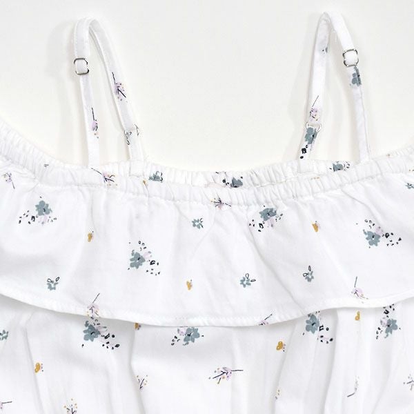オーガニックコットン キッズ オフショルダードレス フラワー MELODY