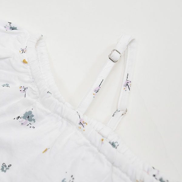 オーガニックコットン キッズ オフショルダードレス フラワー MELODY