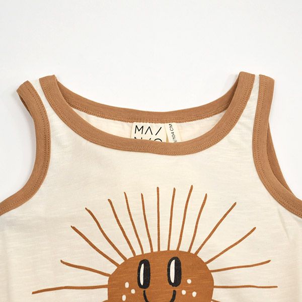 オーガニックコットン キッズノースリーブトップ Sunny