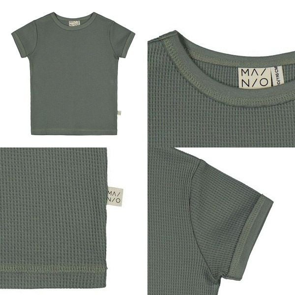 オーガニックコットン キッズワッフルTシャツ(半袖)