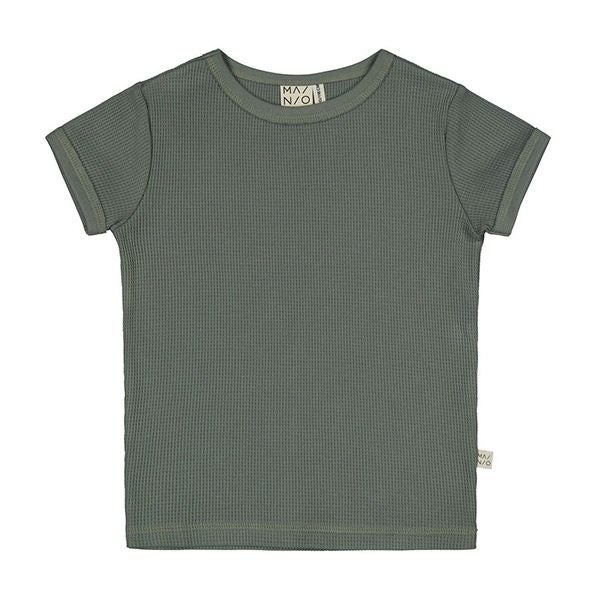 オーガニックコットン キッズワッフルTシャツ(半袖)