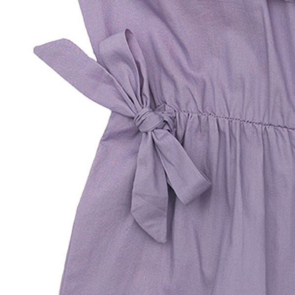 オーガニックコットン キッズオフショルダージャンプスーツ Isla