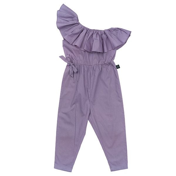 オーガニックコットン キッズオフショルダージャンプスーツ Isla