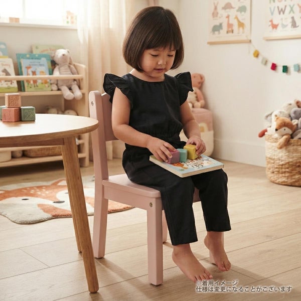 オーガニックコットン キッズフリル袖ジャンプスーツ Mia