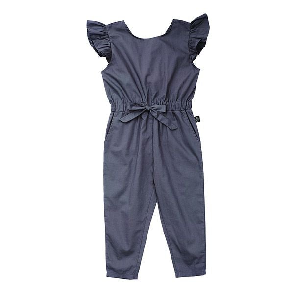 オーガニックコットン キッズフリル袖ジャンプスーツ Mia