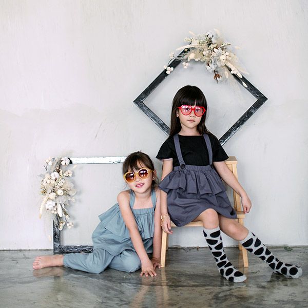 オーガニックコットン キッズ2wayトップスカート Amelie