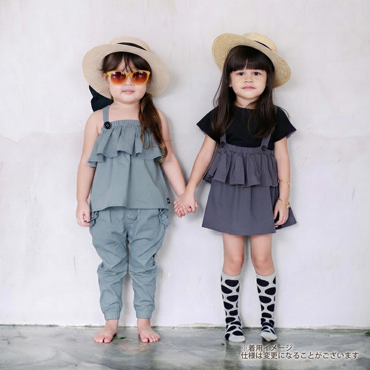 オーガニックコットン キッズ2wayトップスカート Amelie