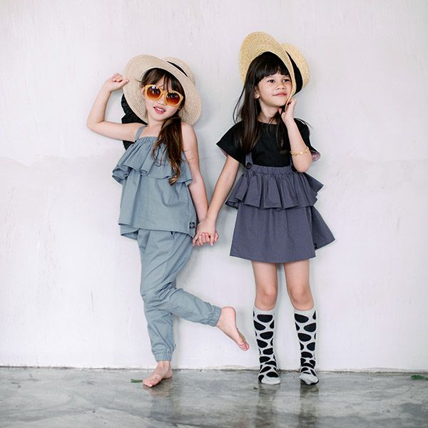 オーガニックコットン キッズ2wayトップスカート Amelie