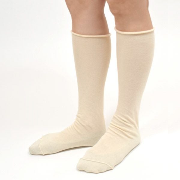 オーガニックコットン100％ 裏糸・ゴムなしソックス