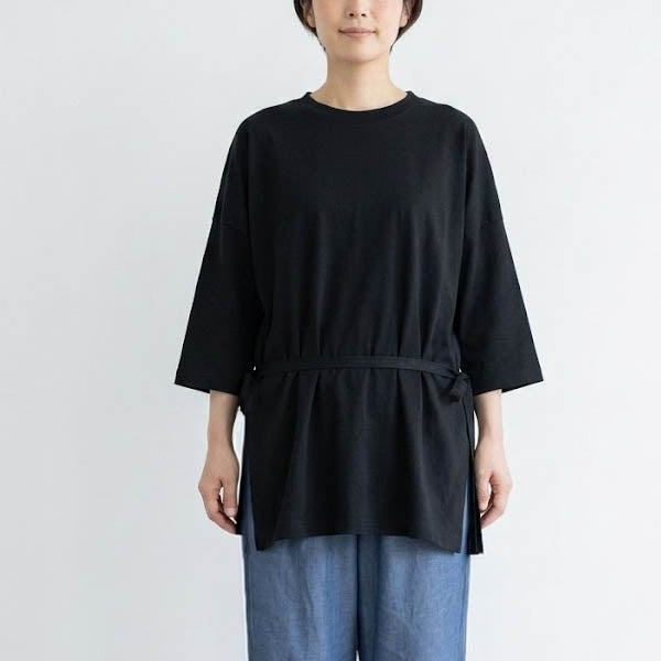 【SALE／30%OFF】オーガニックコットン ボックスTシャツ (7分袖)