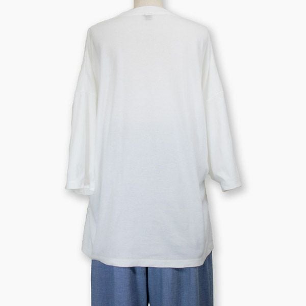 【SALE／30%OFF】オーガニックコットン ボックスTシャツ (7分袖)