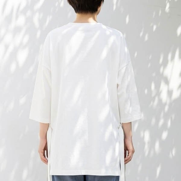 【SALE／30%OFF】オーガニックコットン ボックスTシャツ (7分袖)