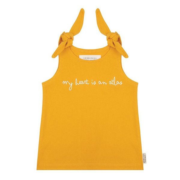 オーガニックコットン ベビータンクトップ My Heart is an Atlas