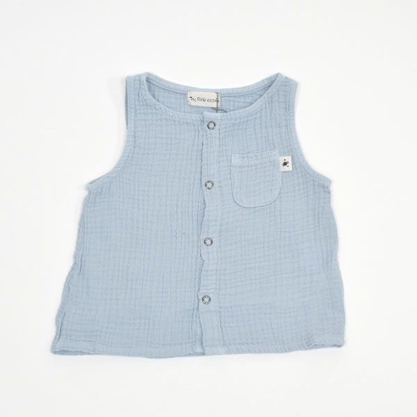 オーガニックコットン ベビーダブルガーゼノースリーブトップ