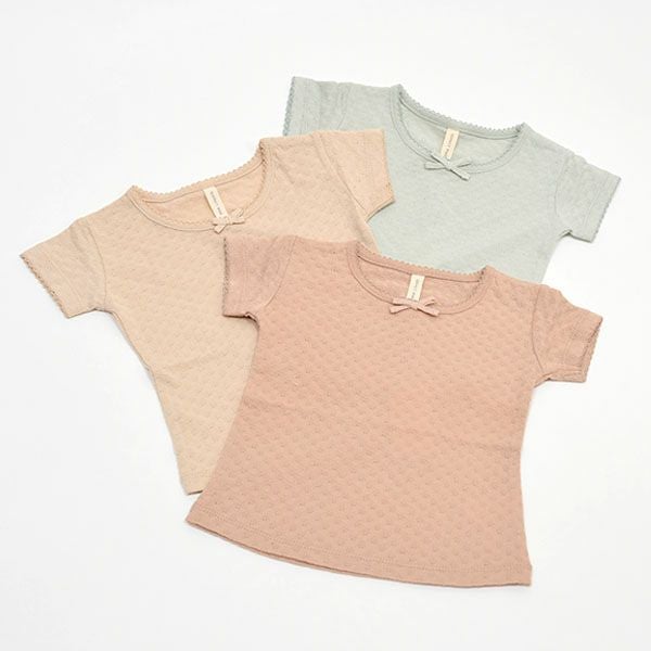 オーガニックコットン ベビーポインテルTシャツ（半袖）