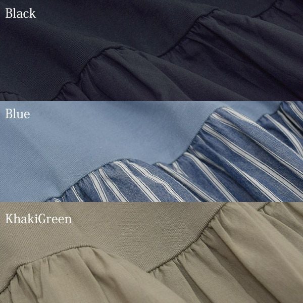 オーガニックコットン ノースリーブコンビドレス