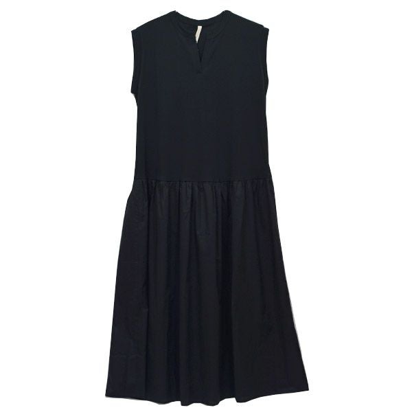 オーガニックコットン ノースリーブコンビドレス