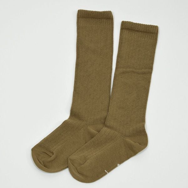 【SALE／30%OFF】 オーガニックコットン ベビー リブハイソックス