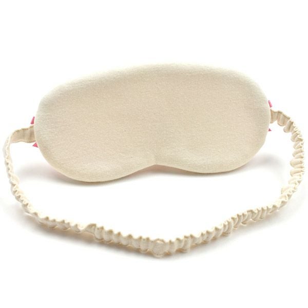 オーガニックコットン アイマスク フラワープリント コスメアイエロー