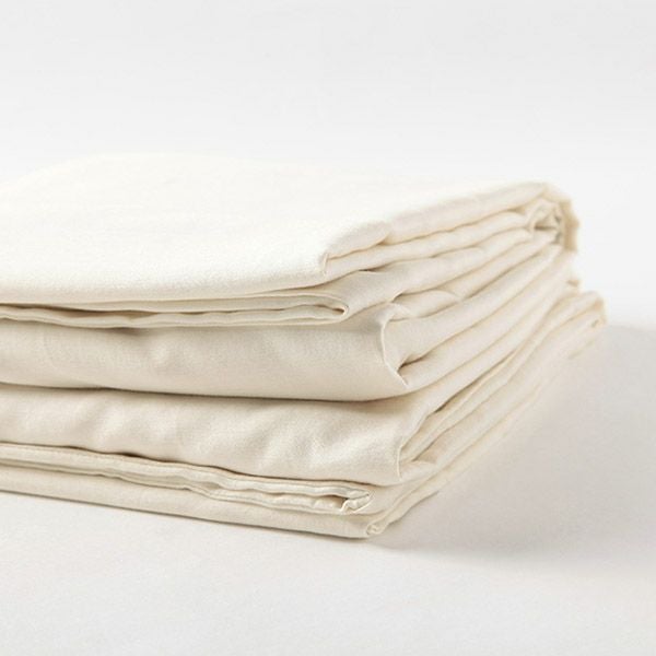 オーガニックコットン サテン掛け布団カバーナチュラル150×210