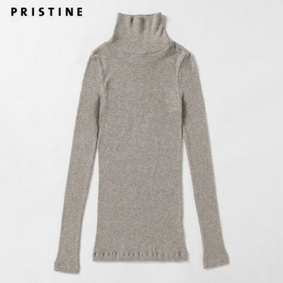 オーガニックコットン＆ヤク チューブテレコタートル(長袖)グレー M