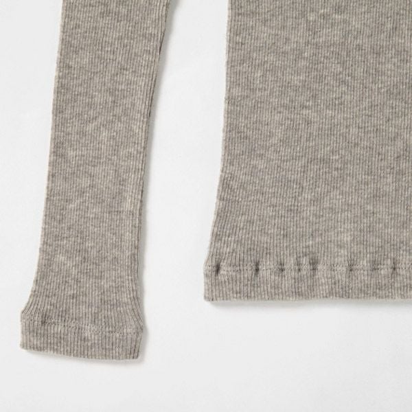 オーガニックコットン＆ヤク チューブテレコタートル(長袖)グレー M